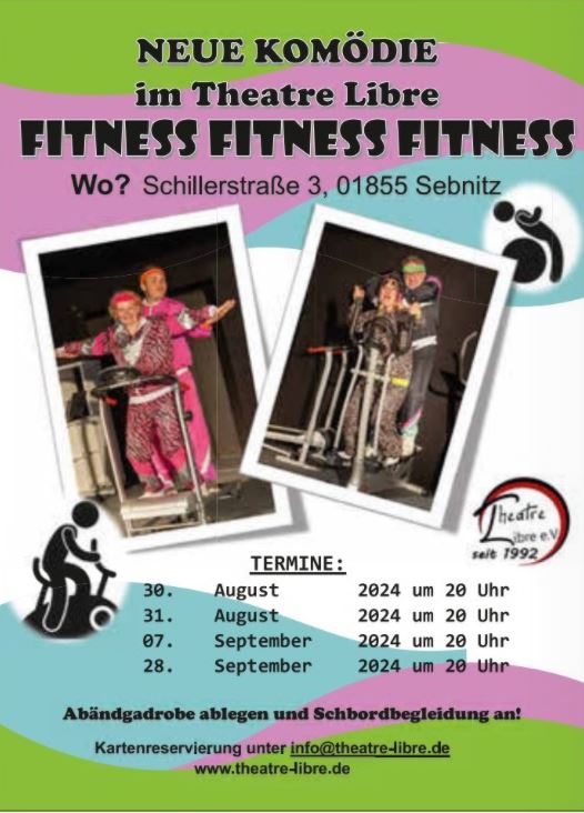 Plakat des Theatre Libre zu Fitness Fitness Fitness